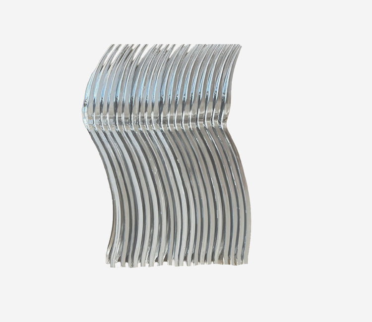 Disposable Plastic Fork - Silver