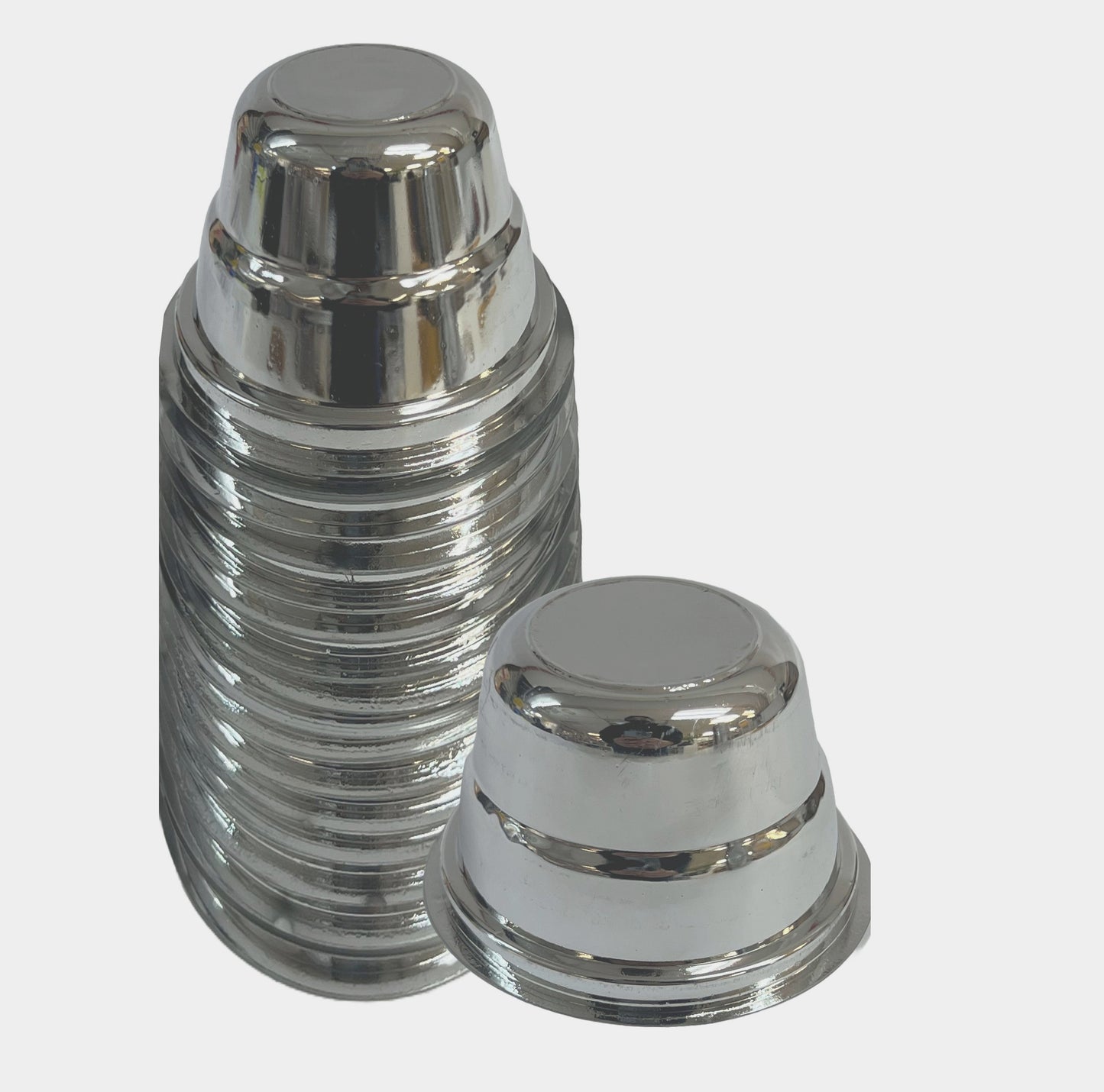 Disposable Plastic Katori - Silver