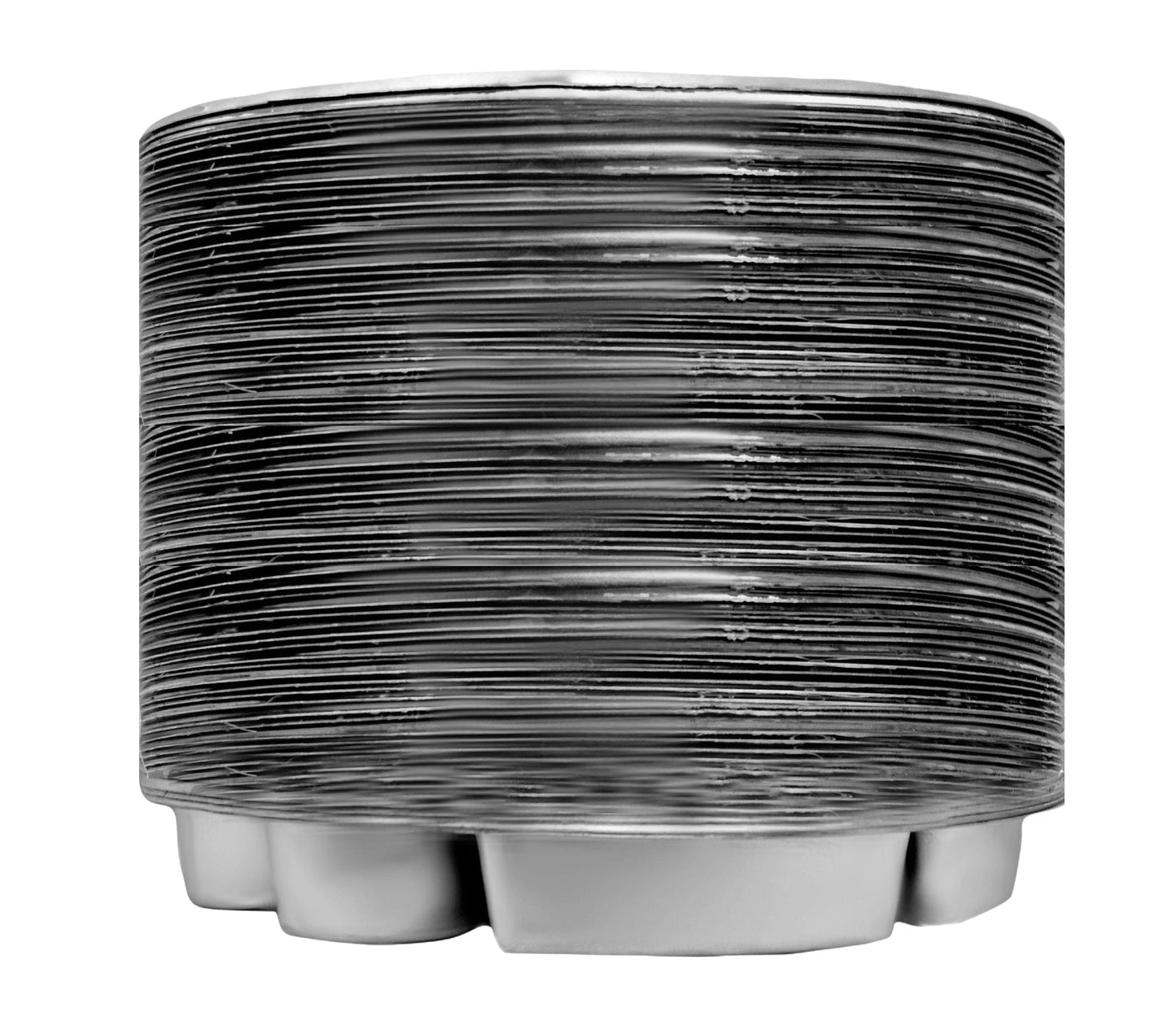 9 Compartment Silver Color Disposable Party Thali Plates