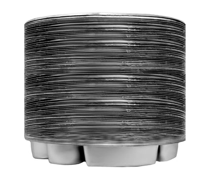 9 Compartment Silver Color Disposable Party Thali Plates