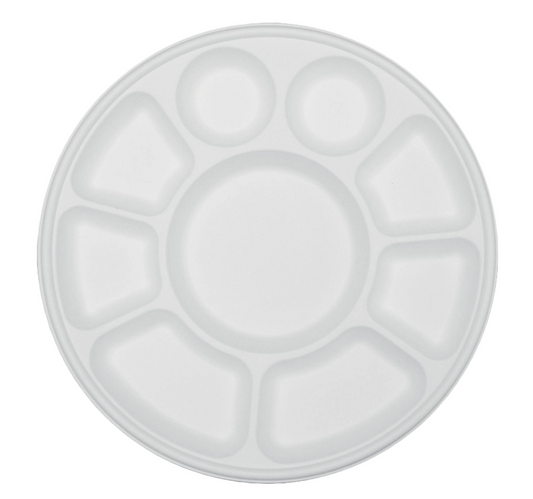 9 Compartment Biodegradable Party Thali Plates