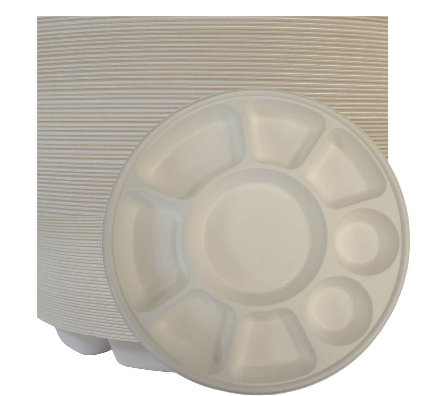 9 Compartment Biodegradable Party Thali Plates