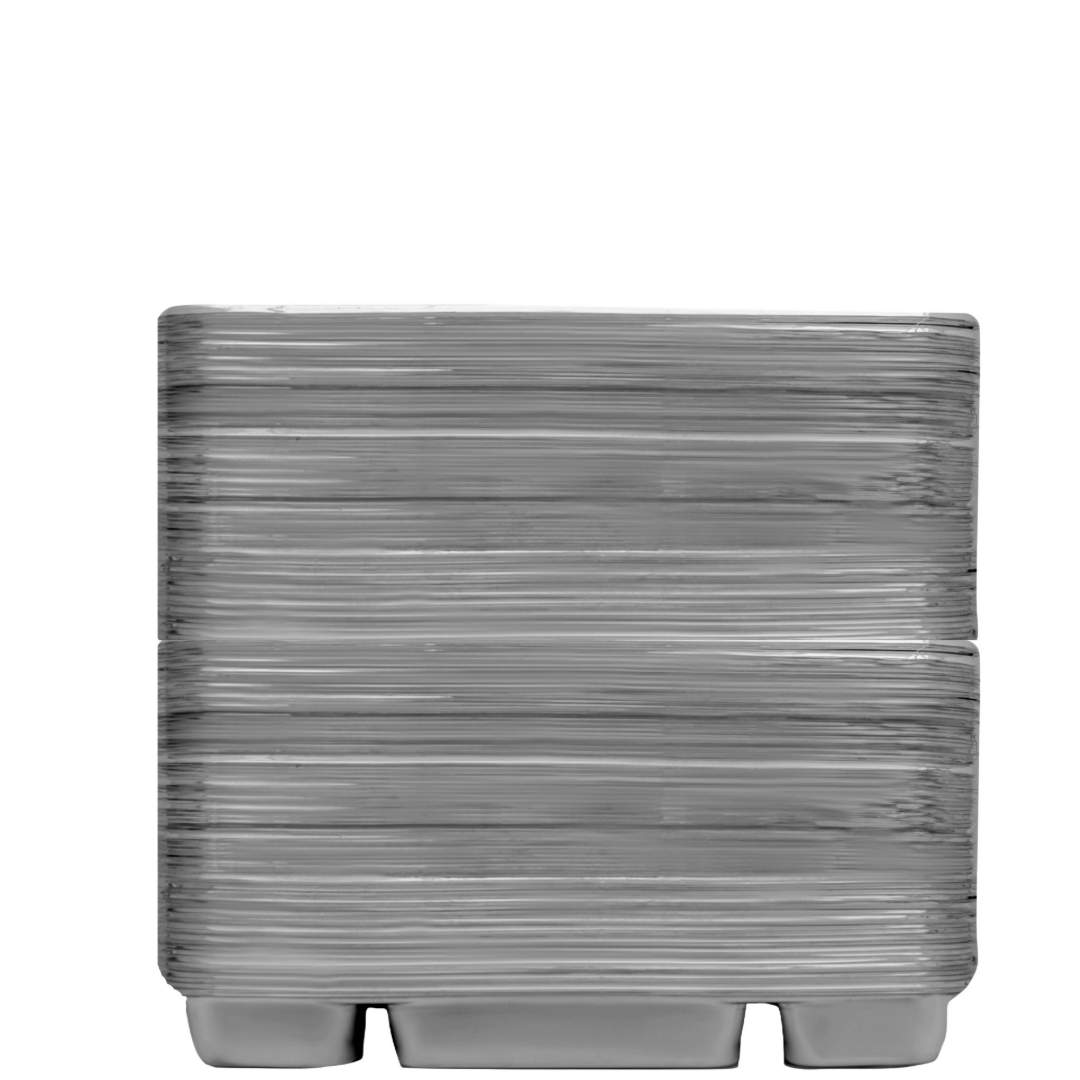 6 Compartment Silver Color Disposable Party Thali Plates