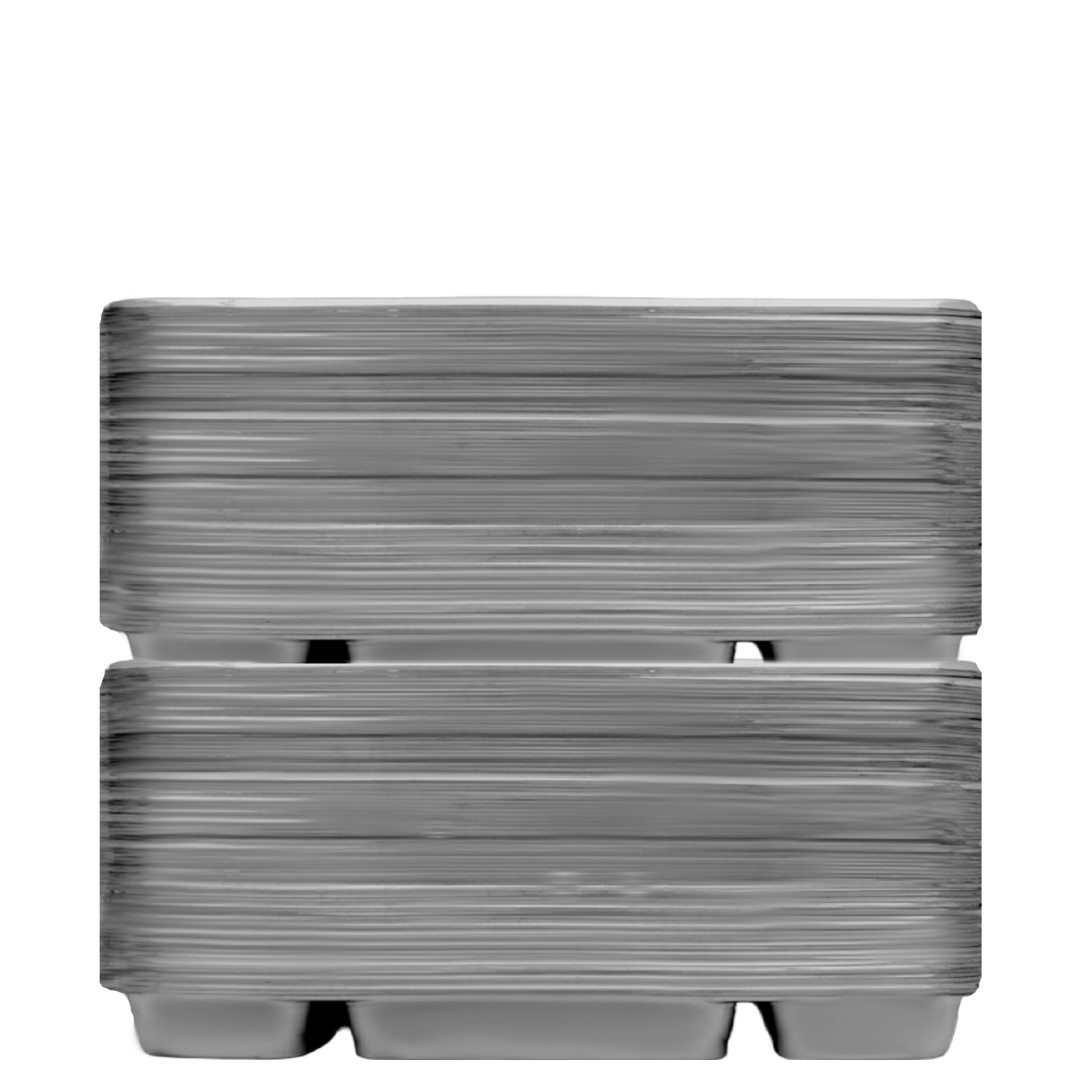 10 Compartment Silver Color Disposable Party Thali Plates