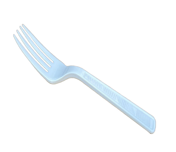 Disposable Plastic Fork - White